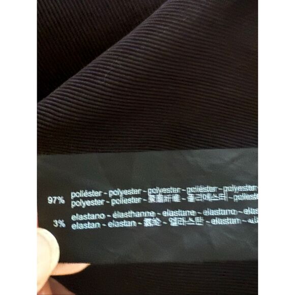 Zara Ottoman Knit Dress V Neck Ruched Front SZ XL - Picture 13 of 14